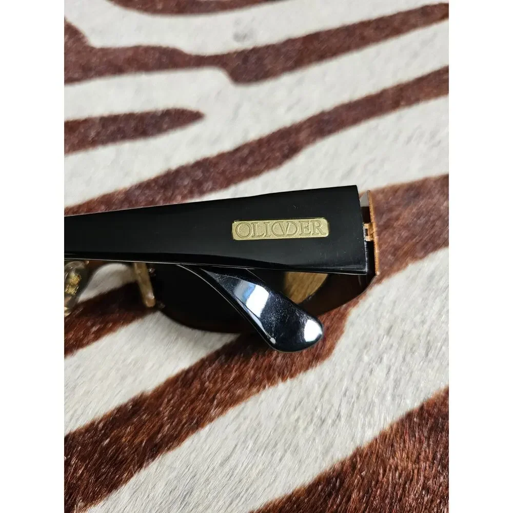 Vintage Y2K Oliver by Valentino Sunglasses OL 3/S 1NE Copper Round Frames Brown